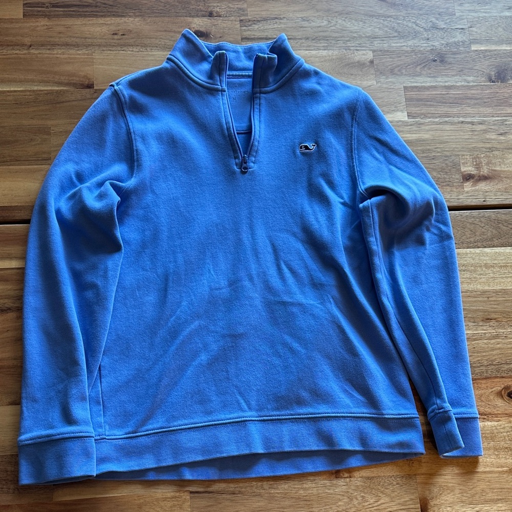 Vineyard Vines Kids Blue Quarter-Zip Medium
